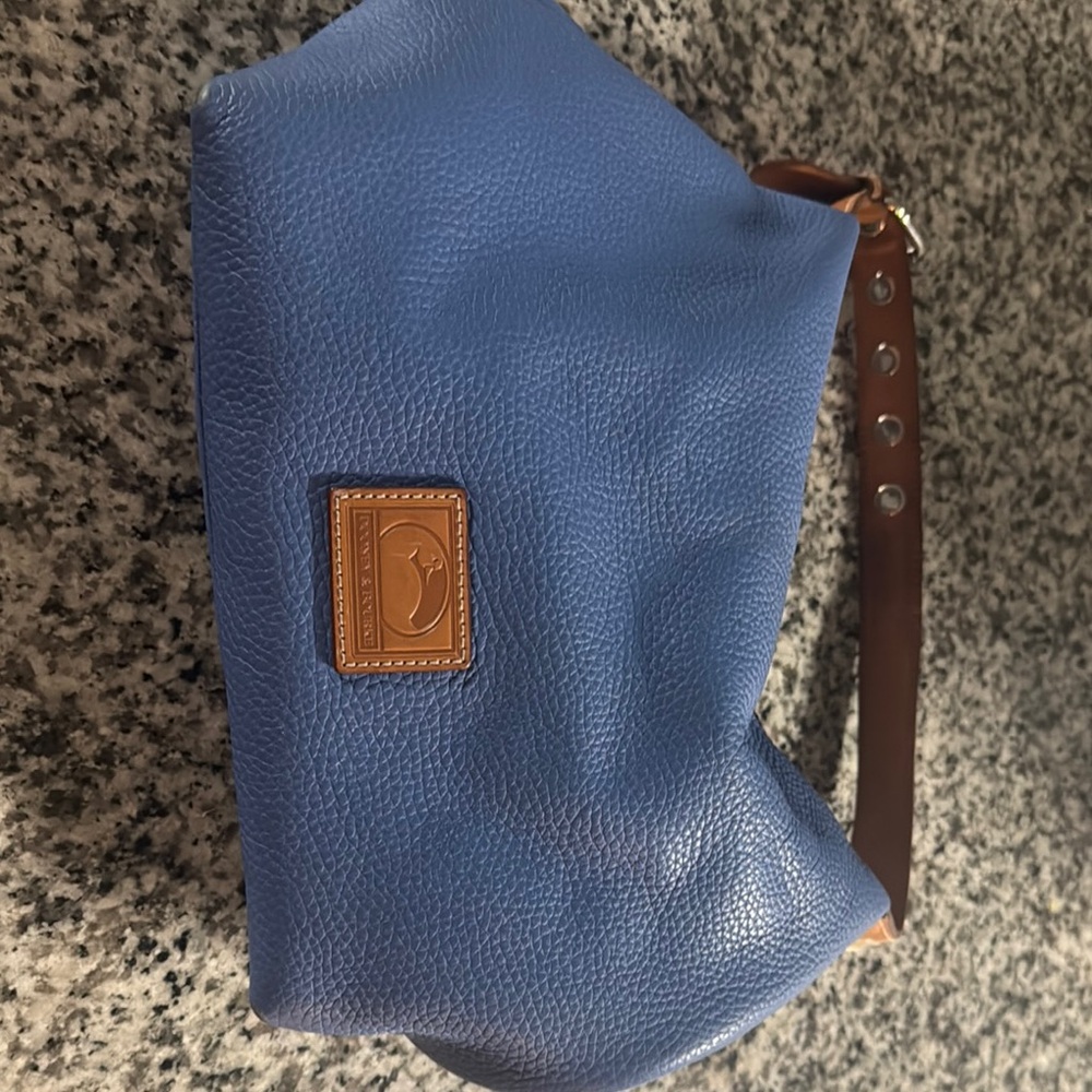 Dooney & Bourke Blue and Brown Belt Bag